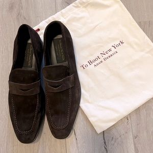 To Boot New York Men’s Brown Suede Penny Loafer NWOT